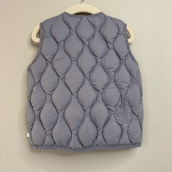 RYLEE & CRU Quilted Down Puffer Vest Boys 4-5 Gray Lightweight Warm Layer Boy - Picture 2 of 9